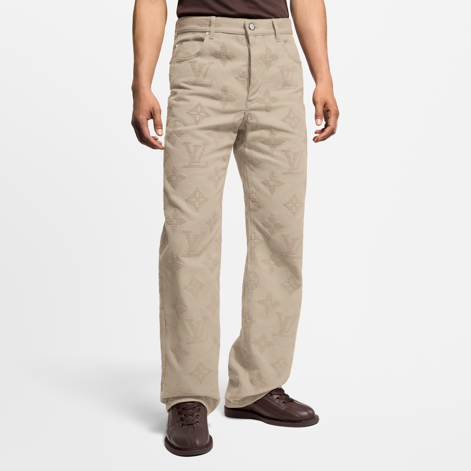 Monogram Embroidered Skate Pants - Men - Ready-to-Wear | LOUIS